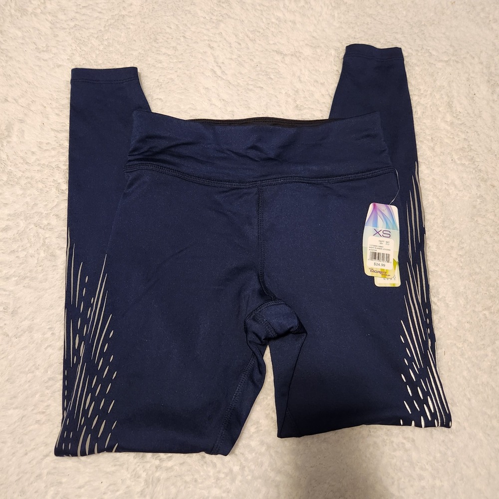 MORET ULTRA Womens Navy‎ Blue Athletic Leggings XS